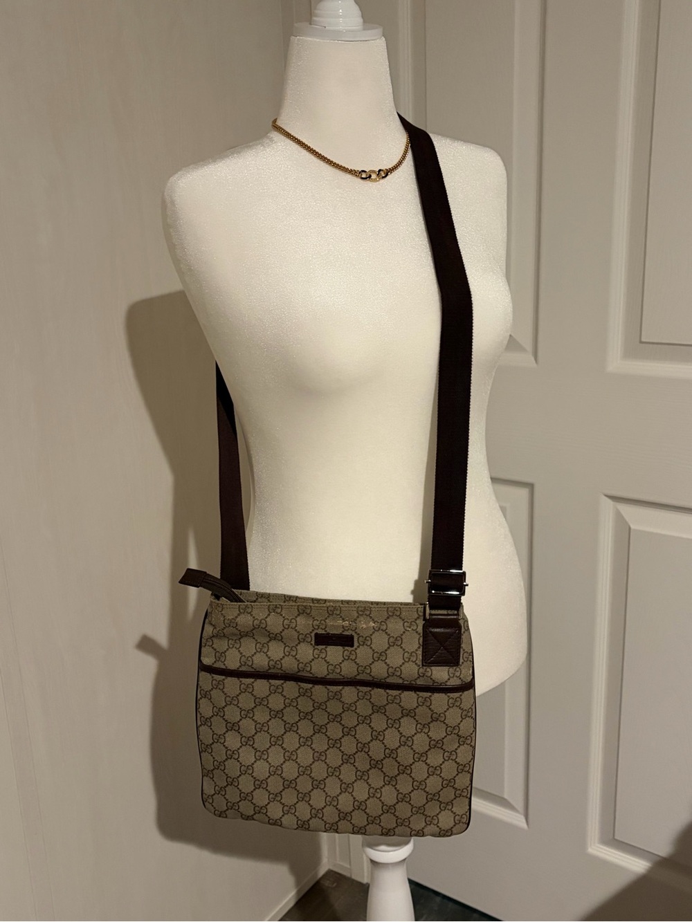 Gucci GG monogram canvas crossbody/messenger bag